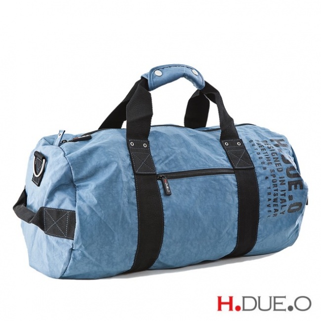 【義大利H.DUE.O】極限運動旅行摺疊袋(汽油藍)