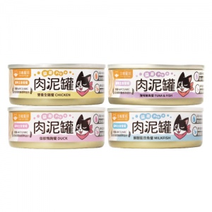 汪喵星球 益菌PRO+綿密肉泥主食罐80g-隨機口味 24罐/箱