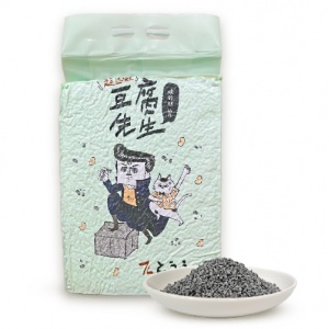 豆腐先生 仿礦型豆腐貓砂-活性碳 7L (添加植物消臭配方)